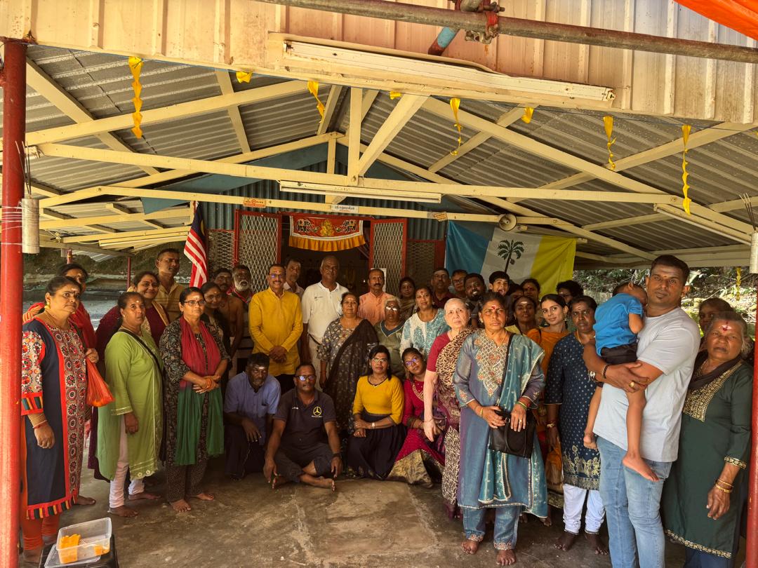 Special prayers held  at  Deva Sri Siva Subramaniar Mathuraveeran Temple on Pulau Jerejak. 