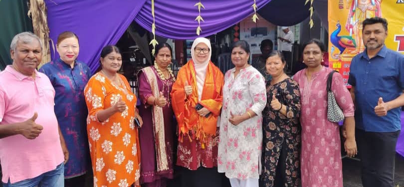 காப்பார் தெண்டாயுதபாணி பங்குனி உத்திர திருவிழா பால் குட பக்தர்களுக்கு தண்ணீர்ப் பந்தல்=. புஷ்பா ராஜன் தகவல். 