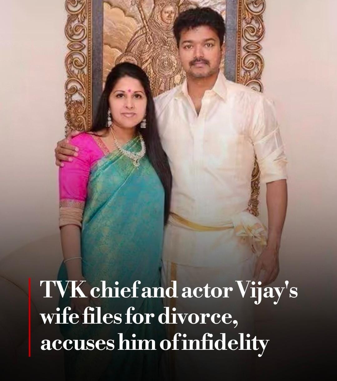 Sangeetha Files for Divorce from Actor-Politician Vijay
