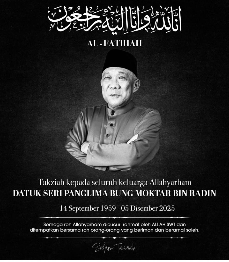 Sabah Mourns the Passing of Bung Moktar Radin