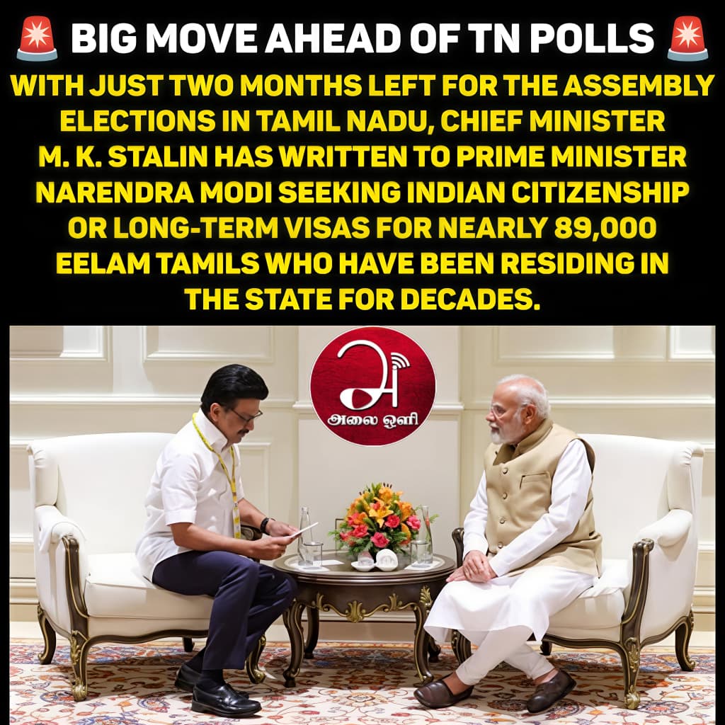 Stalin writes to PM Modi on Eelam Tamils issue!